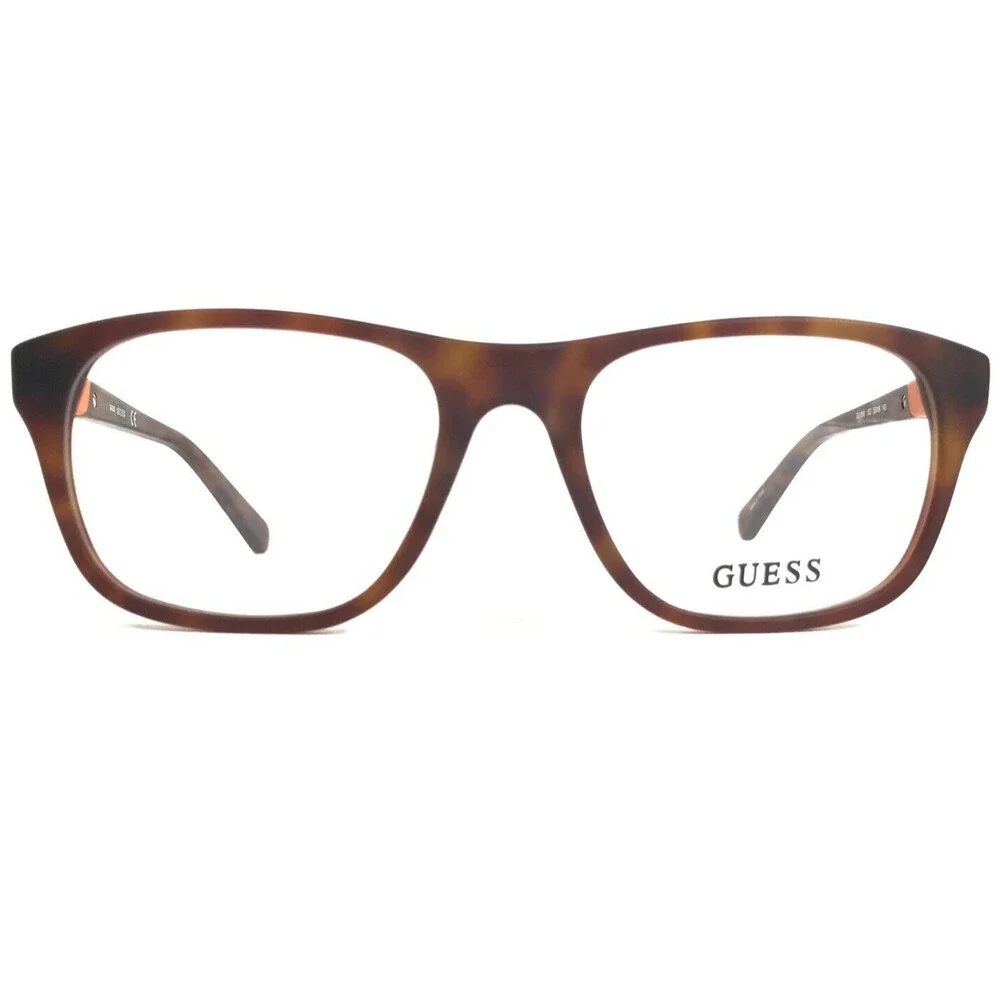 Guess Eyeglasses Frames GU1866 052 Brown Tortoise Orange Square 53-18-145